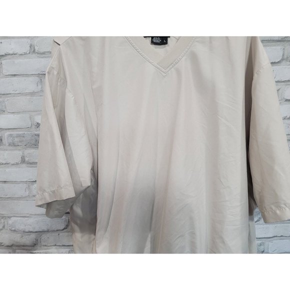 FootJoy Men’s Golf Rain Wind Sport Long Sleeve Beige Pullover Jacket Size Large - Picture 4 of 11